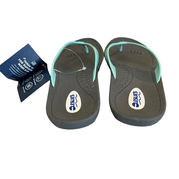 Okabashi Flip Flop Shoes Blue Size Medium NWT - Picture 4 of 6